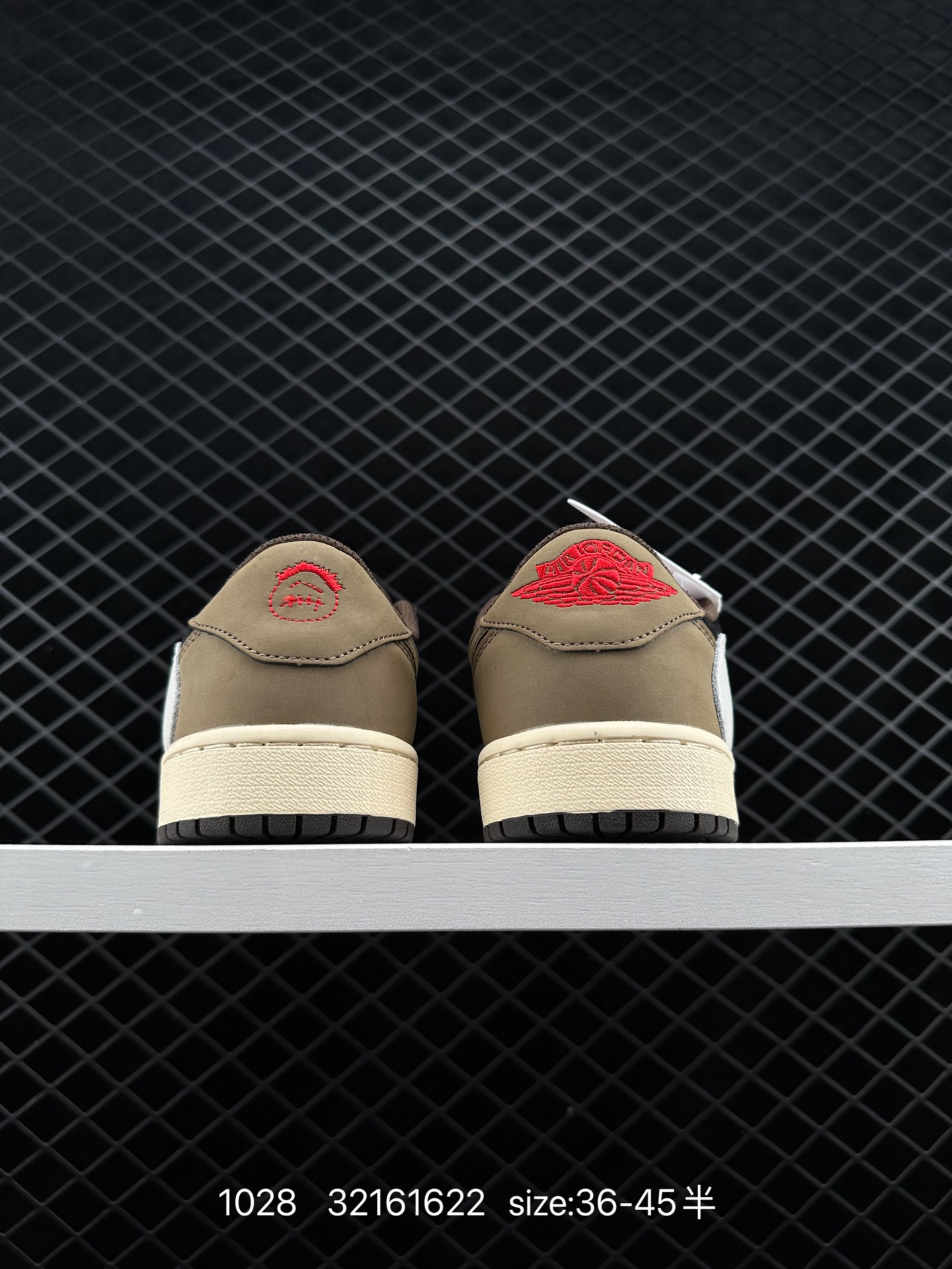 fragment design x Travis Scott x Nike Air Jordan 1 Low OG SP”Black/Green Toe“